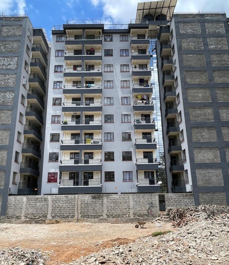 Ongoing lift installation at Thindigua in Nairobi, enhancing accessibility and convenience for residents and businesses.