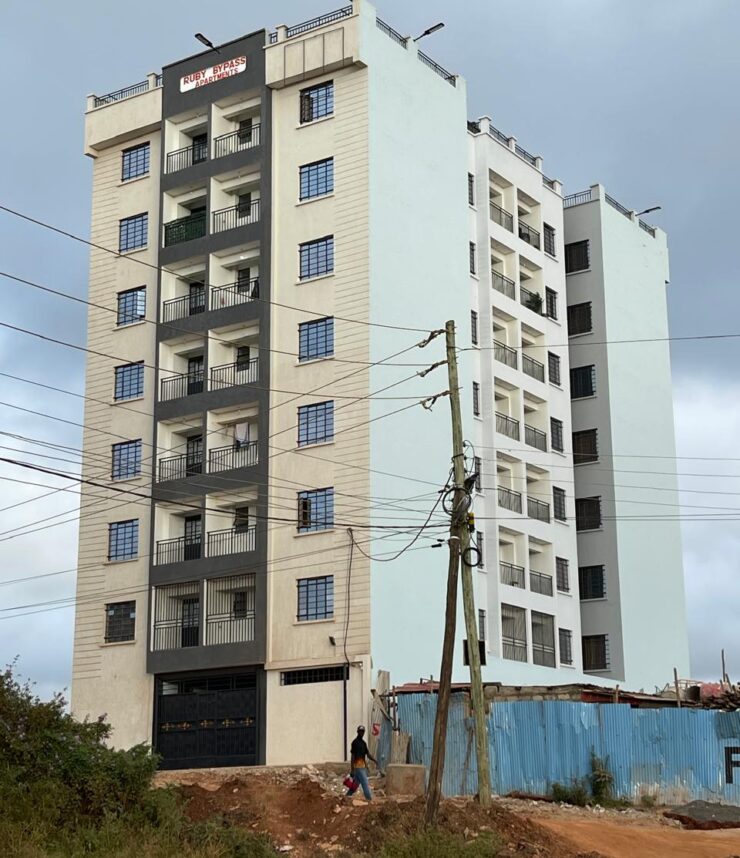 Ongoing lift installation at New Githurai in Nairobi, enhancing accessibility and convenience for residents and businesses.