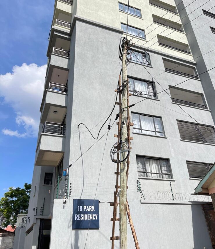 Ongoing lift installation at Ruaka, Nairobi, enhancing accessibility and convenience for residents and businesses.